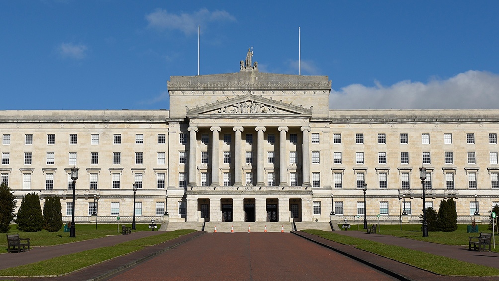 El parlamento de Irlanda del Norte en Belfast.