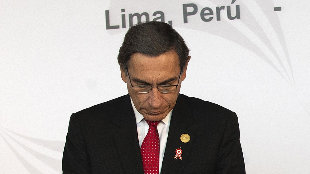 El presidente Martín Vizcarra, acusado de corrupción