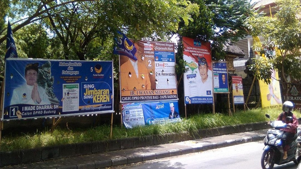 La campaña electoral en Indonesia