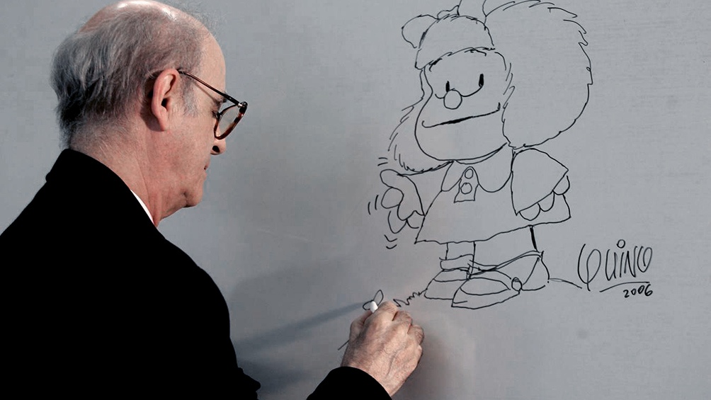 "Hace las preguntas que me sigo haciendo ahora de adulto", dijo sobre Mafalda. 